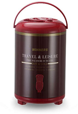 Aprilhp Teemaschinen Wasserkocher Heißwasserspender Edelstahl 6L/8L/10L, Thermoskanne Thermobehälter Kaffeebereiter Thermosgefäße für Saft Milch Tee, Hält Warme Getränke Lange Warm