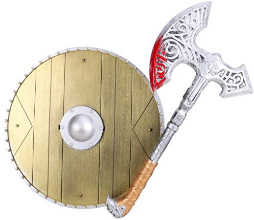 Toyland® Ensemble de Jeu Hache et Bouclier - Habillage Viking - Jeu de Simulation