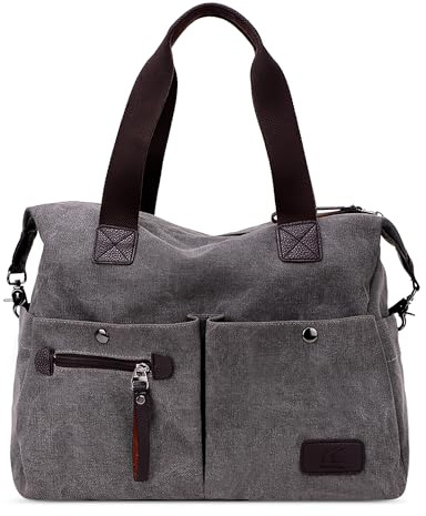 DIRRONA Damen Umhängetasche, Große Tasche mit Reißverschluss für Alltag, Arbeit und Reise, Praktisch und Vielseitig Elegantes Anthrazitgrau