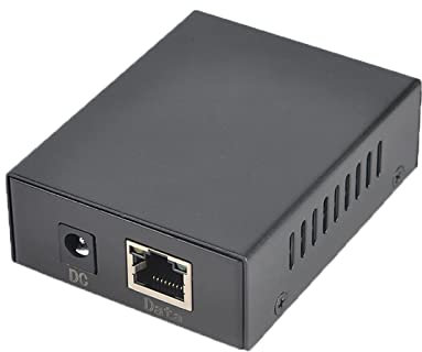 REVODATA Gigabit POE Splitter 5V/4A Output, IEEE 802.3af/at Standard Compliant 10/100/1000Mbps, Power Over Ethernet Splitter Adapter DC Plug 5.5x2.1mm for Security Camera/Smart Home Device(PS0504G)