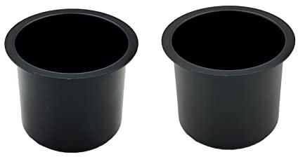 SEETOOOGAMES Lot de 2 porte-gobelets Jumbo en aluminium pour table de poker (noir)