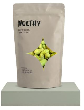 NULTHY Edamame Tostado con Sal, 1kg | Vegano, Alto en Proteína, Alto en Fibra