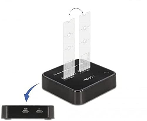 Delock M.2 Dockingstation für 2 x M.2 SATA SSD mit Klon Funktion