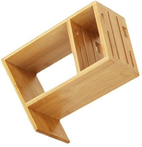 Alipis Porta-taglierino Per Utensili Da Cucina Porta-taglierino in Bambù Multifunzione Base Per Supporto Taglierino Organizza Forbici e Altri Utensili Materiale Di Durevole e Pratico