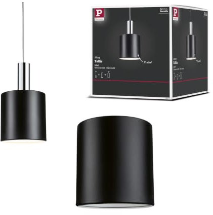 Paulmann 95612 Tallis 2Easy URail Shade 160 mm, sistema de riel negro mate