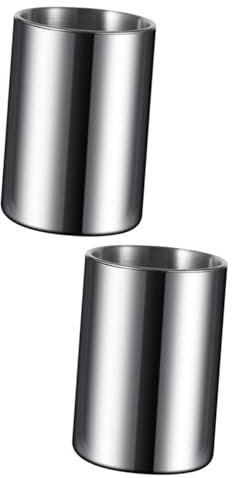 Vaguelly 2 Pz Portacenere Home Decor Posacenere Per Auto Posacenere Senza Da Viaggio Esterno Del Veicolo Macchina Viaggiare Acciaio Inossidabile Antico