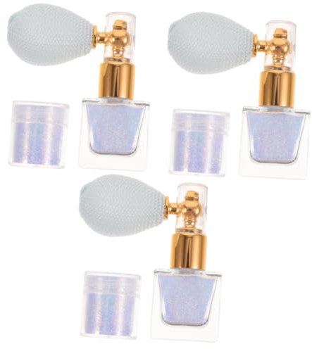 minkissy 3 Set glitter per il corpo illuminante glitterato trucco glitterato per il viso spruzzatore illuminante per il corpo evidenziare polvere spray manicure Evidenziatore Accessori