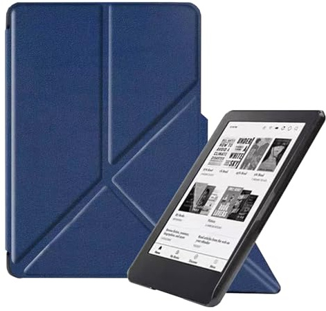 pour KOBO Clara Colour/Clara BW 6 Liseuse eBook Housse avec Support (Bleu)