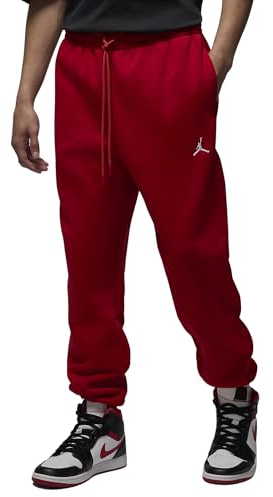 NIKE Jordan Pantaloni da Uomo in Fleece Brooklyn Rosso Taglia M Codice FV7277-687