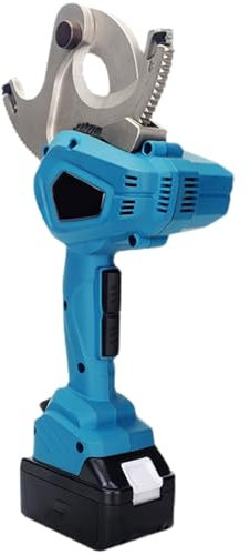 Beachtiful Kabelschneider, Getriebe-Kabelschneider Akku-Set mit Zwei 18 V 4 Ah Akku, Ratschen-Kabelschneider, für Kupfer und Aluminium,65mm