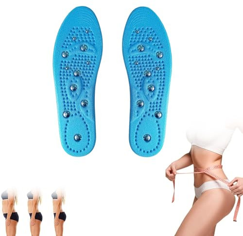 DHWEKU Plantillas Magnéticas, 1 Par Plantillas Magneticas, Plantillas Ortopédicas Para Hombres y Mujeres, Reflexología Plantillas de Acupresión Fascitis Plantar Cuidado de La Salud Del Pie,35-40