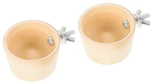 BUGUUYO 2 Pcs Feeder Hamster Lebensmittel Schüssel Große Kapazität Pet Schüssel Leicht Zu Reinigen