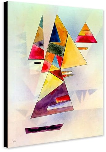 Composizione – Stampa artistica da parete su tela incorniciata astratta di Wassily Kandinsky (A2 [61 x 41 cm)