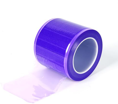 Pellicola protettiva dentale, 1200 fogli, PE usa e getta, in plastica, per materiali dentali, barriera pellicola adesiva (viola)