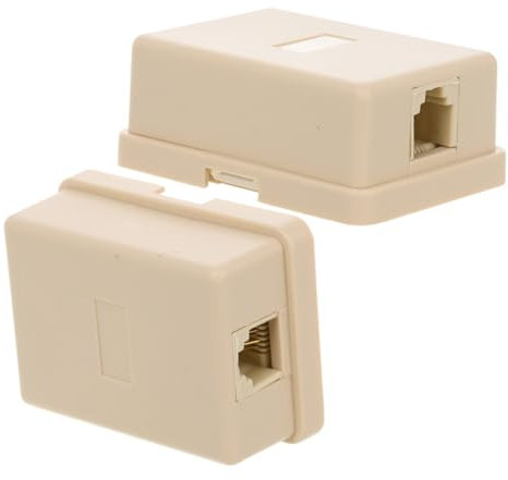 CHICAMPERA 2stücke Telefonanschlussdose Splitter Für Einlochtelefone Leitungssplitter Und Adapter Für Home Office Telefonzubehör Mit Robuster Konstruktion Und Einfacher Installation
