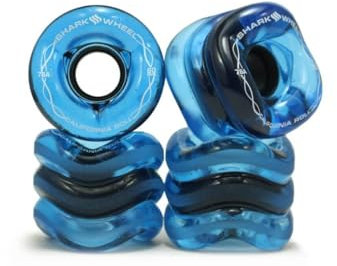 Shark Wheel Skateboard-Rad – 60 mm 78a California Roll – Farbe Sapphire