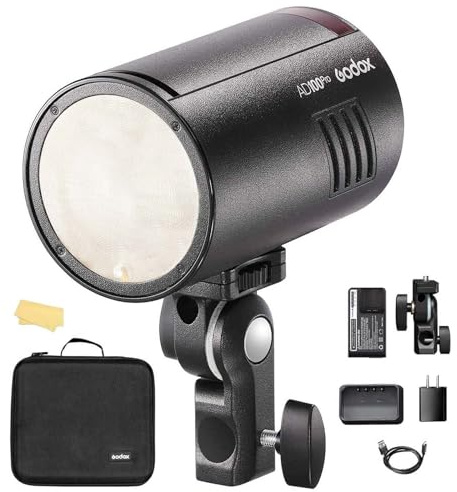 Godox AD100pro Strobe Flash Portable 2600mAh Battery 100Ws TTL/M/Multi Functions 2.4G Wilreless X System 5800K±200K 1/8000 HSS 0.01-1.5s Recycling 360 Full Power Outdoor Strobe Flash
