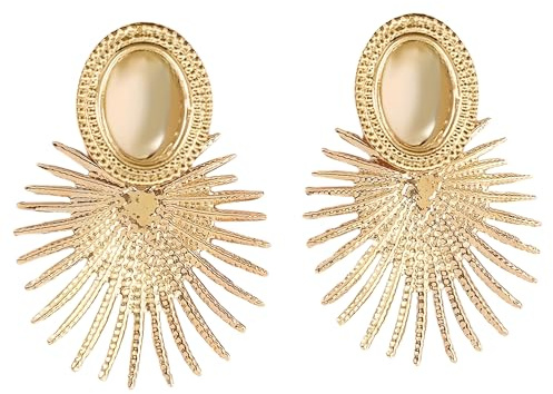 Unified Jewellery Pendientes colgantes de espina de corazón folklórico mexicano para mujer | Elegantes aretes en forma de lágrima de filigrana | Joyería artística tradicional única para celebraciones