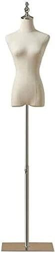 CCKUYT Schneiderpuppe Schneiderpuppe Schneiderpuppe Schneiderpuppe Schneiderpuppe Torso Weibliche Schaufensterpuppe Premium Weiß mit Metallständer, Kunststoff Leicht DRE
