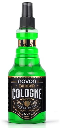novon Professional Barber Cologne No. 5-355 ml - After Shave Spray für Männer - Rasur Duftwasser aromatisch-intensiv - Barber Eau de Cologne mit praktischen Pump-Spender - Erfrischend & Pflegend, EDC