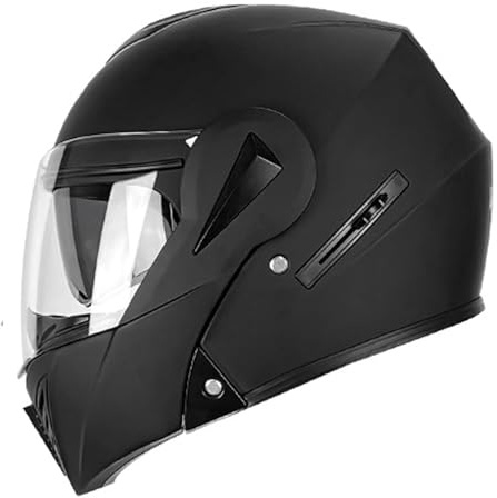 Klapphelm Motorradhelm Modularer Integralhelm Mit Sonnenlende Flip Vollvisierhelm ECEDOT Zertifiziert Motocross Helm Mopedhelm Für Erwachsene Frauen Männer Modulare Helm C,M:57-58CM