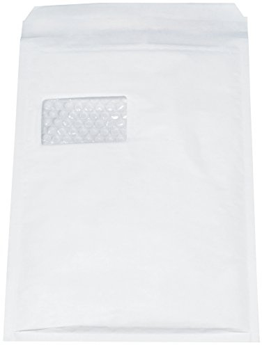 Arofol 2FVAF000514 Luftpolstertaschen Nummer 4 mit Fenster, 100 Stück, 180x265 mm, weiß