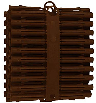 100 x Brown Wall Raw Plugs Expansion Fixings for No.10-14 Screws Drill Size 7mm