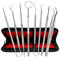 8er Zahnpflege Set,Zahnsteinentferner,Zahnreinigung Set,Dental Set,Edelstahl Zahnarzt Instrument,Zahnarztbesteck,Zahnsonde,Scaler, Mundspiegel für Zahnstein und Plaque