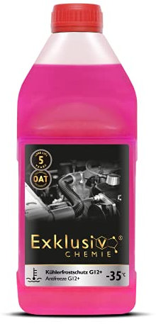 Exklusiv Chemie G12+ Kühlerfrostschutz bis -35° - 1000ml - 5 Jahre | Kühlflüssigkeit Auto | G12 Kühlmittel Auto Pink | Gebrauchsfertig | Langlebiger Schutz