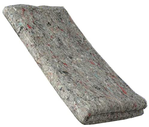 Triplast Pack of 1 x Removal Blankets (150cm x 200cm) | Heavy Duty Wool Mix Fabric Blanket | Ideal for Furniture Protection, Transit Van Use, Moving, Packing & Storage