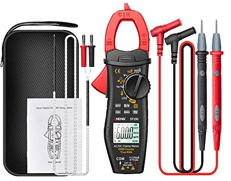 SATMW ST192 Pince ampèremétrique numérique AC/DC Courant Vrai RMS 6000 comptes multimètre ampèremètre Voiture amp Hz capacité NCV testeur de Tension (Pas de boîte)