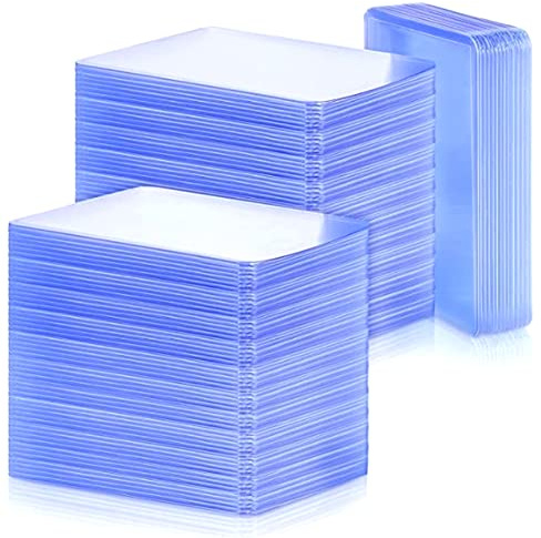120 Stück Sammelkartenhüllen, FOME Toploader harte Kartenhüllen, PVC-Sammelkartenhalter, transparente Schutzhüllen, Halter für Baseballkarten, Sportkarten, Sammelkarten, Spielkarte, 7.6x10.2 cm