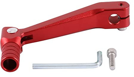 GOOFIT Moto rosso Leve del cambio Gear Pedal Pieghevole Vento Acqua Fredda 250 Sostituzione per Huayang T2 T4 Serie Moto ATV Pit Truck