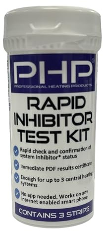 PHP Rapid Inhibitor Test Kit Strips for Central Heating & Underfloor + PDF Certificate (3)