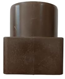 Raccordo Grondaia Bicchiere Riduzione Quadrata Tonda Gronda Plastica (cm 8x8 maschio x tondo cm 8 femmina)