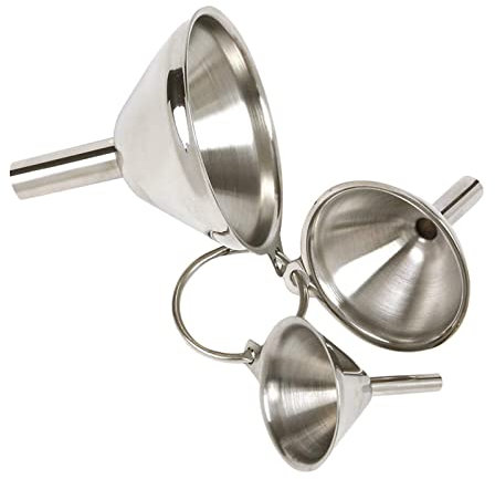 TREGOO Trichter Small Mouth Funnel Stainless Steel Filling Hip Flask Beer Liquid Oil Kitchen Gadget Spice Wine Flask Filter Funnel
