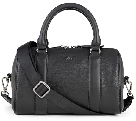 Berliner Bags Premium Schultertasche Gigi, Kleine Umhängetasche aus Leder, Crossbody Bag, Handtasche für Damen - Schwarz