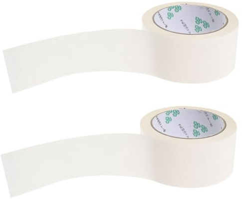 EXCEART Weißes Verpackungsband 2 Rollen Beschreibbares Kraftpapier Klebeband Selbstklebend Für Kartonversiegelung Und Heimwerkerbedarf