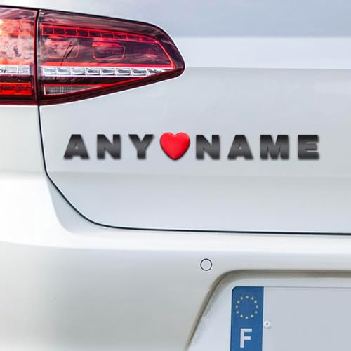 26 Stücke A-Z Alphabet Benutzerdefinierte Metall - DIY 3D Chrome Auto Emblem Aufkleber - für Auto und Briefkasten Haus Aufkleber Emblem Namensschild Kit (Schwarz)