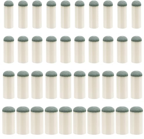 XIHIRCD 40stk Billardqueue-Spitzen, 4 Größen Ersatz für Aufsteckbare Queue-Spitzen Ersatzset für Billardqueue-Spitzen Billard-Queue-Spitzen Billardtisch-Zubehör für Billard-Queues