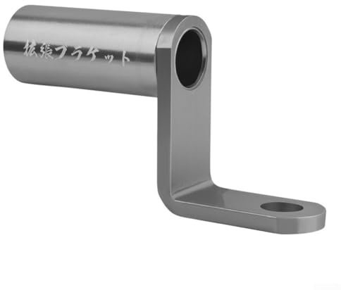 Hasaller Motorrad-Spiegelhalterung, Aluminiumlegierung, Motorradspiegel-Halterung, Motorrad-Seitenrückspiegel-Halterung, Klemmleiste, Handyhalter (grau)