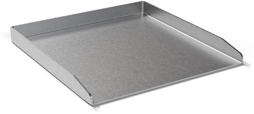 Elite BBQ Edelstahl Grillplatte Plancha 40x41,5 cm – Passend für Burnhard Fred, Napoleon und Weber Spirit Grill