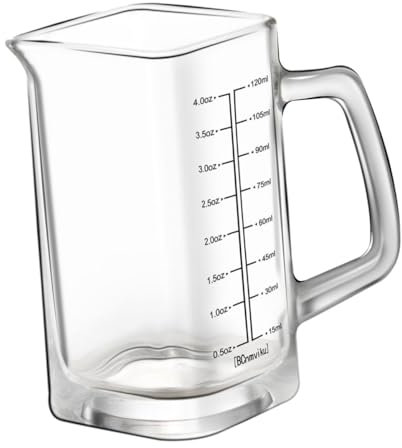 SHOWERORO Misuratore Di Liquidi Con Scala Tazza Da Caffè Trasparente Per Casa e Ufficio Contenitore Per Latte Capacità