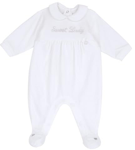 Chicco, Tutina Neonata in Calda e Morbida Ciniglia, con Comoda Apertura sulla Schiena, Ideale per l'Inverno, Abbigliamento Bambina 0-24 Mesi, Designed in Italy