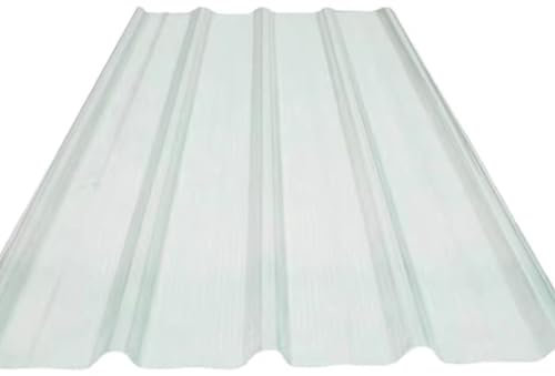 Lot de 8 panneaux de revêtement de toiture en fibre de verre - Protection UV - Imperméable - Éclairage du jour - Garage - Abri de jardin - 88,9 x 99,1 cm - Pour tuiles de toiture