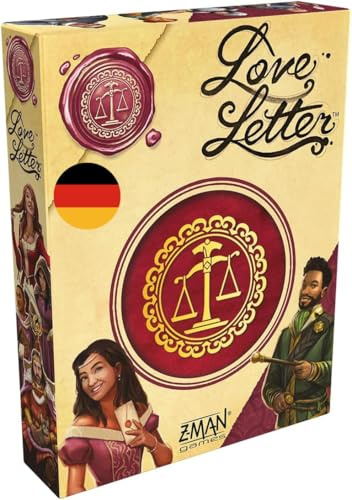 Z-Man Games, Love Letter, finsmakarspel, kortspel, 2-6 spelare, från 10+ år, 15 minuter, tyska