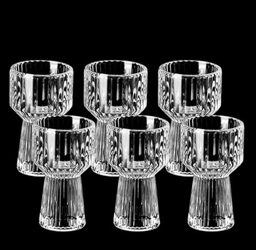 Vasos de chupito, adecuados para ginebra, vodka, ouzo, sambuca, tequila, apto para lavavajillas, vasos de chupito de 10 ml, 15 ml, 30 ml (10 ml, 6 unidades)