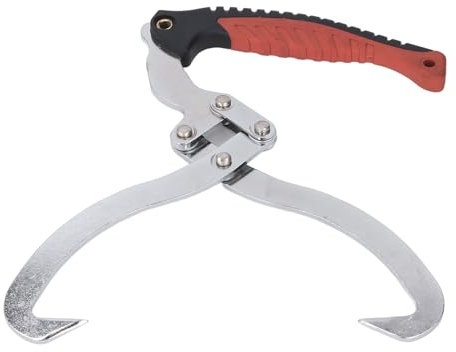 Pinza de Elevación de Troncos Pinza de Arrastre de Troncos Pinza de Arrastre de Troncos Gancho Chapado en Cromo de 8 Pulgadas Gancho de Agarre para Troncos Fácil de Usar para