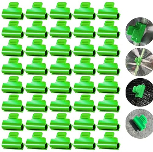 Wopanxye 40 abrazaderas de invernadero de 19 mm para postes de tubería de PVC de 3/4 pulgadas (18-20 mm), aros de marco de soporte de jardín, estacas de jardín para fijar láminas de plástico de
