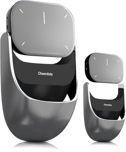 OBA Cheerdots Mouse Wireless 2-in-1, Mouse Aria Rimovibile con Puntatore Laser e Touchpad, Presentatore per Conferenze, Compatibile PC/Mac/Portatile, Argento